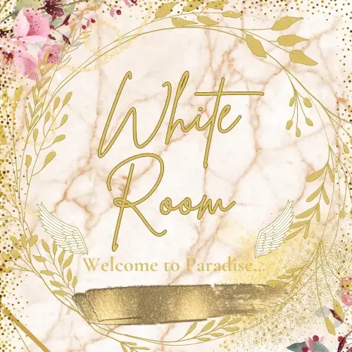 La Whiteroom-Loveroom blanche et or abordable en amoureux